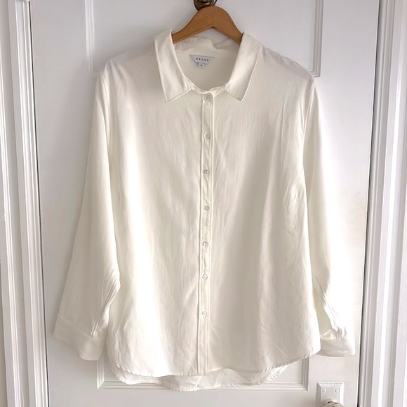 The Classic Button Down Blouse from Brass, 1X - Picture 5 of 8